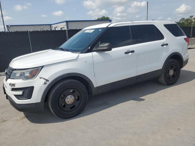 1FM5K8AR8KGB43814 - 2019 FORD EXPLORER POLICE INTERCEPTOR WHITE photo 1