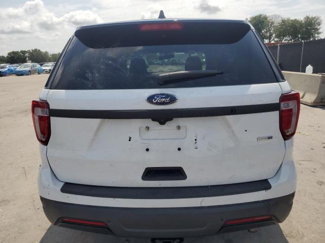 1FM5K8AR8KGB43814 - 2019 FORD EXPLORER POLICE INTERCEPTOR WHITE photo 6