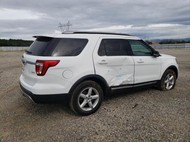 1FM5K8D89HGD05249 - 2017 FORD EXPLORER XLT WHITE photo 3