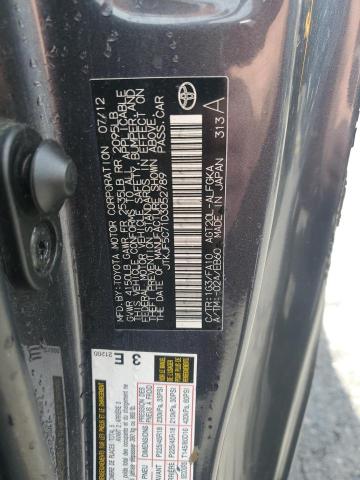 JTKJF5C71D3052789 - 2013 TOYOTA SCION TC 灰色 照片 12