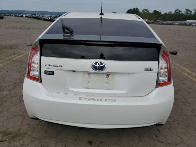 JTDKN3DU4D5612817 - 2013 TOYOTA PRIUS WHITE photo 6