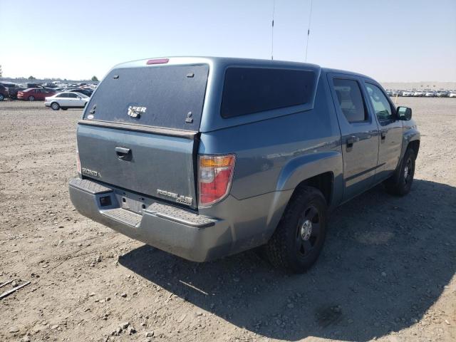 2HJYK16287H534697 - 2007 HONDA RIDGELINE RT BLUE photo 4