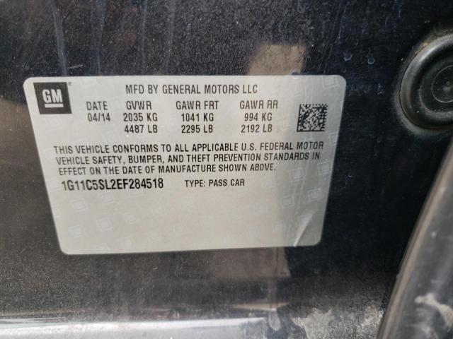 1G11C5SL2EF284518 - 2014 CHEVROLET MALIBU 1LT 石墨色 照片 12