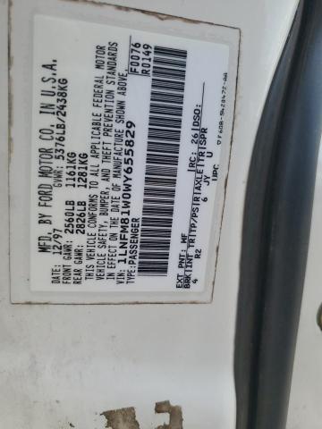 1LNFM81W0WY655829 - 1998 LINCOLN TOWN CAR EXECUTIVE WHITE photo 12