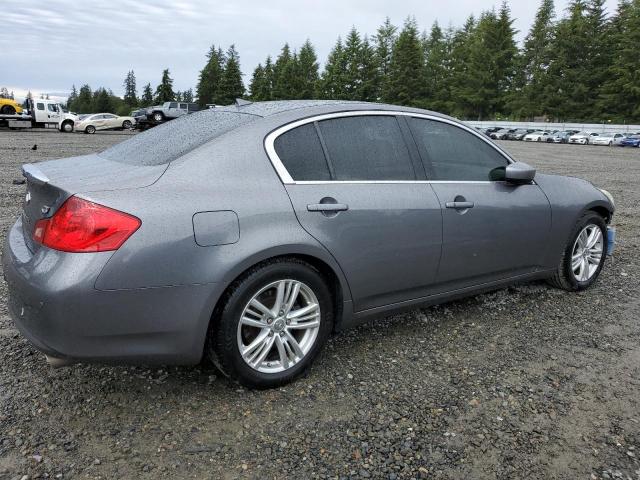 JN1CV6AP3CM628650 - 2012 INFINITI G37 BASE GRAY photo 3