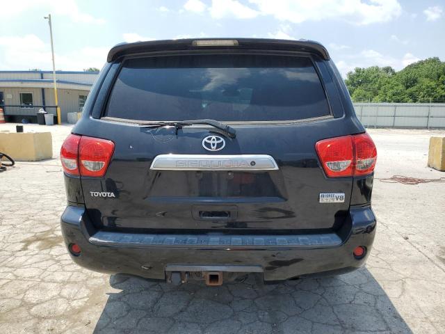 5TDBY67A58S003665 - 2008 TOYOTA SEQUOIA PLATINUM BLACK photo 6