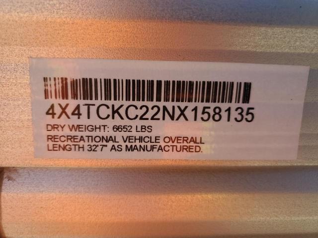 4X4TCKC22NX158135 - 2022 CHER TRAVEL TRL GRAY photo 10