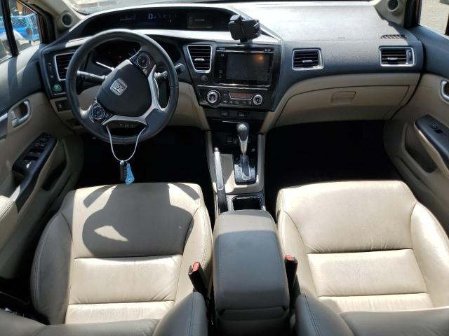 2HGFB2F95FH510551 - 2015 HONDA CIVIC EXL მუქწითელი ფოტო 8