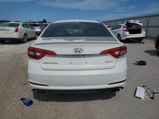 5NPE34AF1FH053079 - 2015 HYUNDAI SONATA SPORT WHITE photo 6