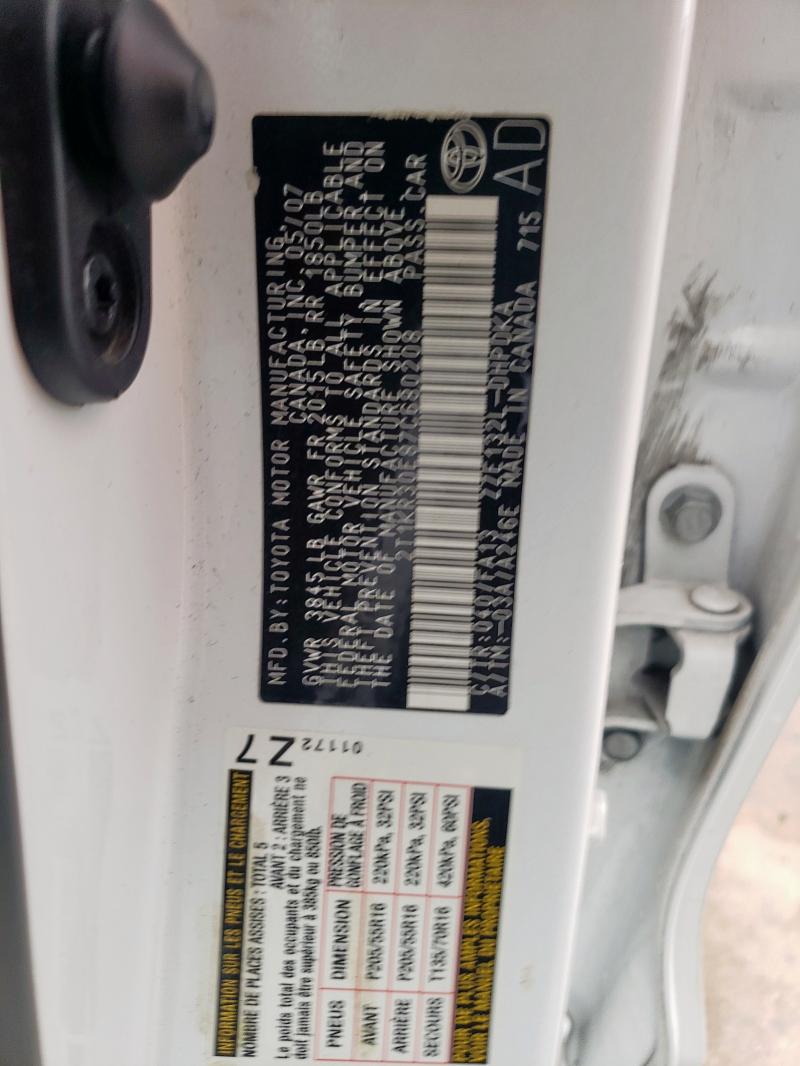 2T1KR30E87C680208 - 2007 TOYOTA COROLLA MA XR WHITE photo 12