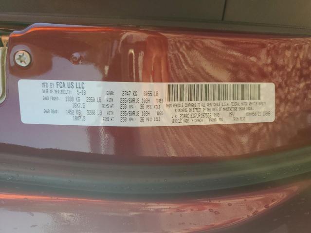 2C4RC1EG7JR197556 - 2018 CHRYSLER PACIFICA TOURING L PLUS MAROON photo 13