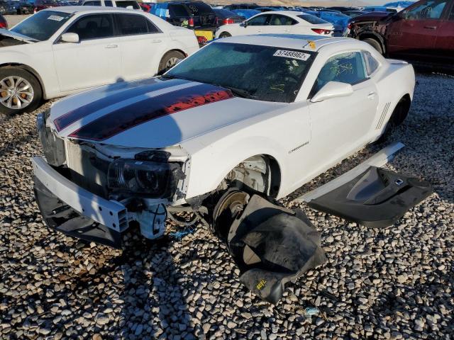 2G1FC1E32D9144583 - 2013 CHEVROLET CAMARO LT WHITE photo 2