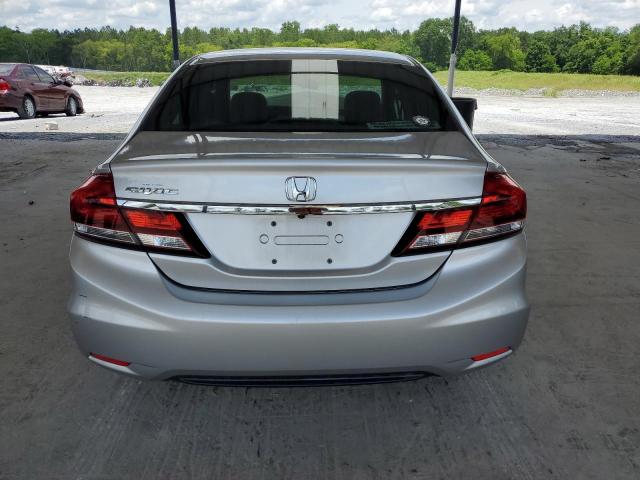 19XFB2F52DE048339 - 2013 HONDA CIVIC LX SILVER photo 6