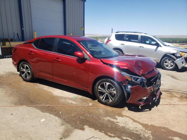 3N1AB8CV5NY291244 - 2022 NISSAN SENTRA SV RED photo 4