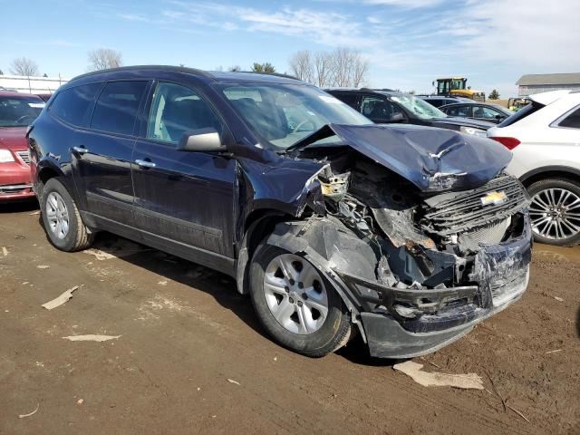 1GNKVFKD4FJ222080 - 2015 CHEVROLET TRAVERSE LS BLUE photo 4