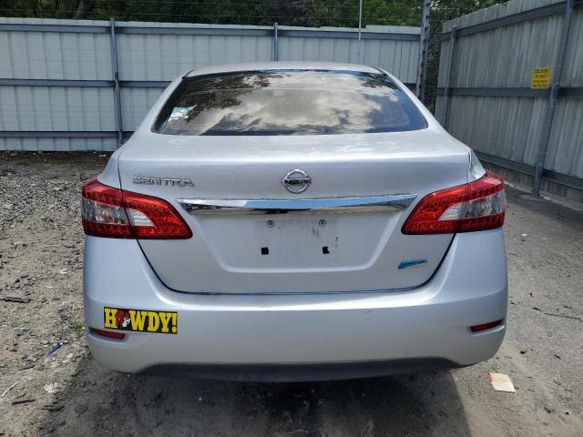 3N1AB7AP1EL632070 - 2014 NISSAN SENTRA S SILVER photo 6