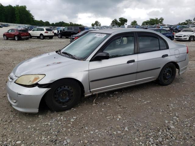 2HGES16304H552883 - 2004 HONDA CIVIC DX VP ვერცხლისფერი ფოტო 1