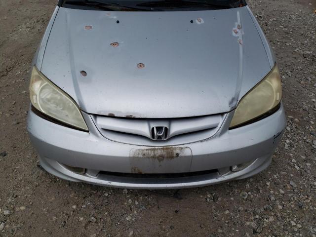 2HGES16304H552883 - 2004 HONDA CIVIC DX VP ვერცხლისფერი ფოტო 11