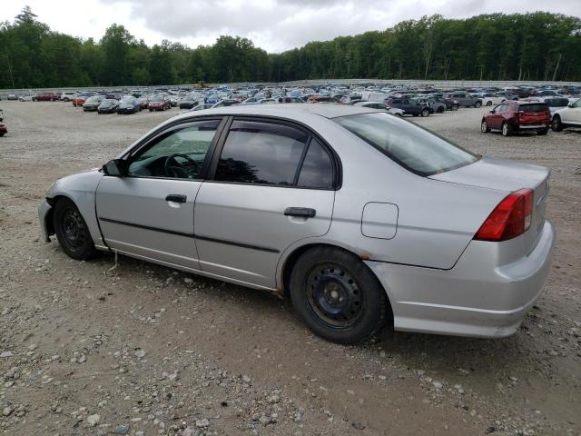 2HGES16304H552883 - 2004 HONDA CIVIC DX VP ვერცხლისფერი ფოტო 2