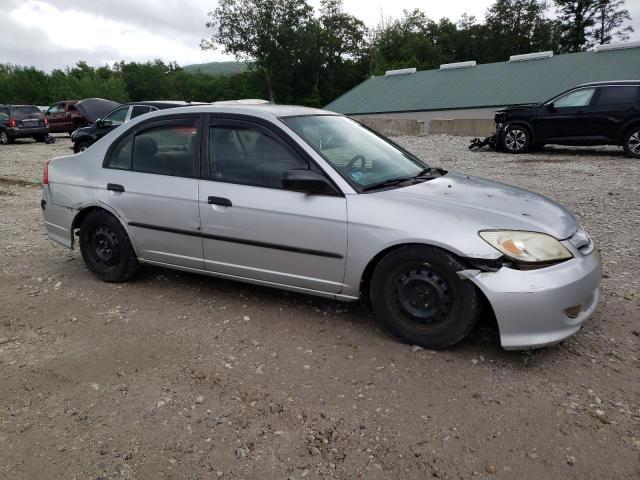 2HGES16304H552883 - 2004 HONDA CIVIC DX VP ვერცხლისფერი ფოტო 4