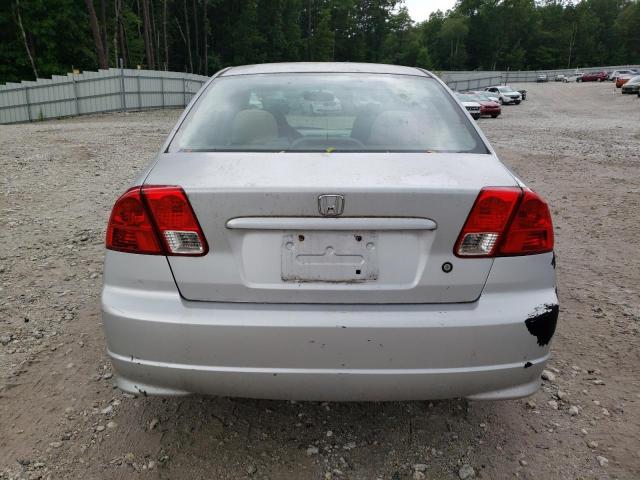 2HGES16304H552883 - 2004 HONDA CIVIC DX VP ვერცხლისფერი ფოტო 6