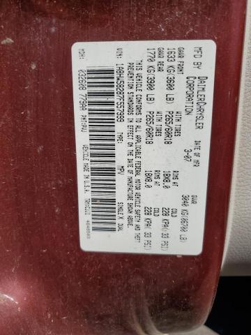 1A8HW58287F557999 - 2007 CHRYSLER ASPEN LIMITED RED photo 13