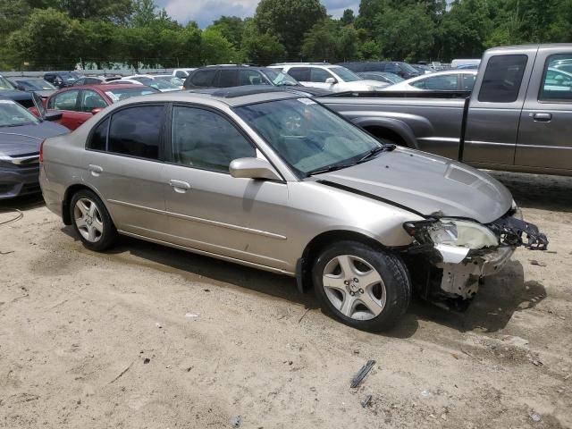 2HGES26725H570845 - 2005 HONDA CIVIC EX BEIGE photo 4