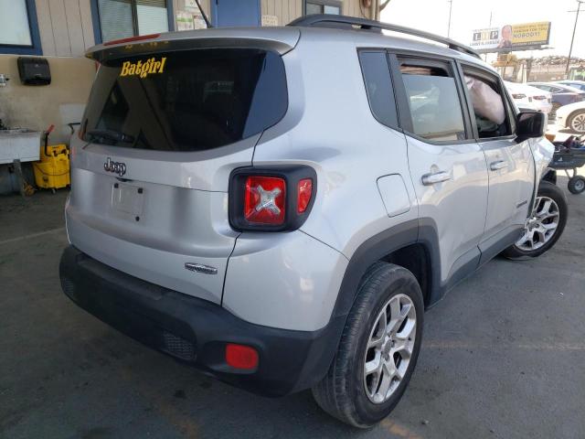 ZACCJABBXHPE94419 - 2017 JEEP RENEGADE LATITUDE SILVER photo 4