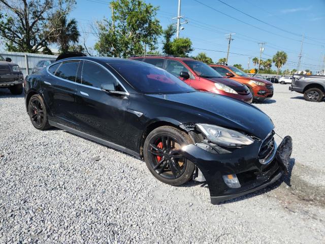 5YJSA1H16EFP42985 - 2014 TESLA MODEL S BLACK photo 4