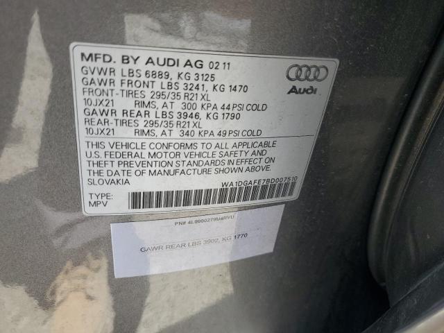 WA1DGAFE7BD007510 - 2011 AUDI Q7 PRESTIGE 灰色 照片 13