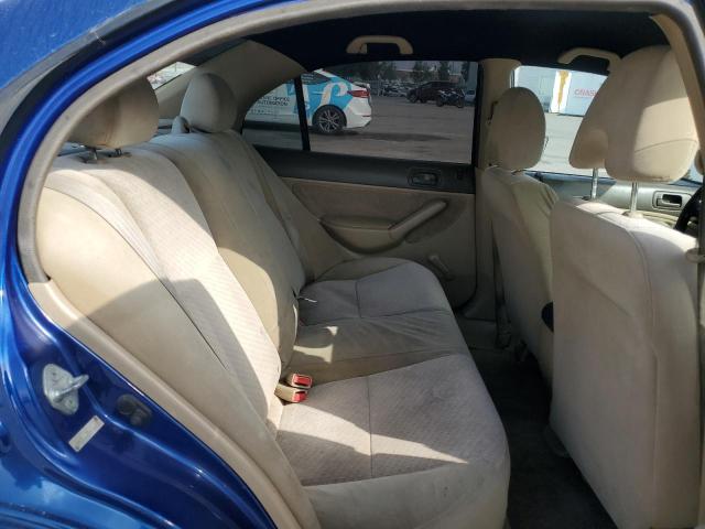 2HGES163X5H552651 - 2005 HONDA CIVIC DX VP Կապույտ լուսանկար 10