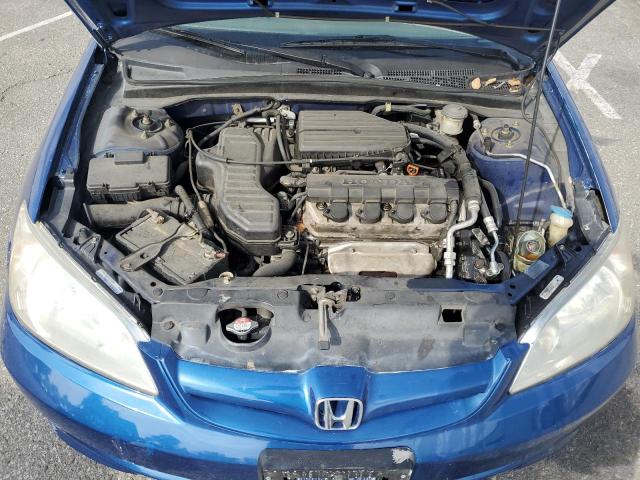2HGES163X5H552651 - 2005 HONDA CIVIC DX VP Կապույտ լուսանկար 11