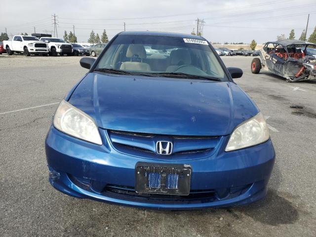 2HGES163X5H552651 - 2005 HONDA CIVIC DX VP Կապույտ լուսանկար 5