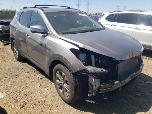 5XYZU3LB6EG223557 - 2014 HYUNDAI SANTA FE S GRAY photo 4