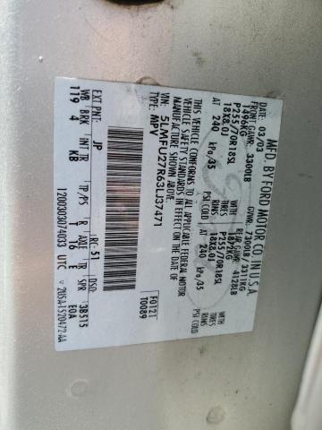 5LMFU27R63LJ37471 - 2003 LINCOLN NAVIGATOR SILVER photo 13