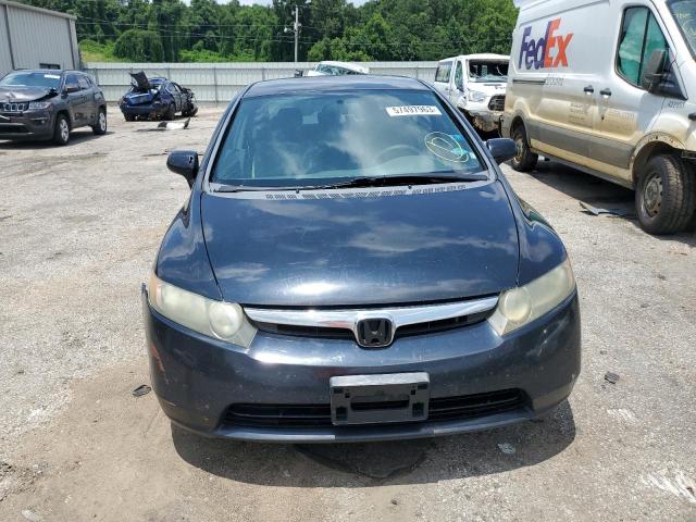 1HGFA16507L134999 - 2007 HONDA CIVIC LX BLACK photo 5