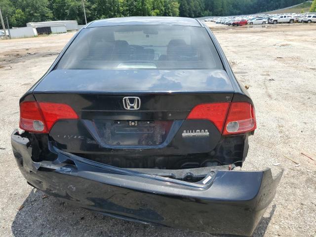 1HGFA16507L134999 - 2007 HONDA CIVIC LX BLACK photo 6