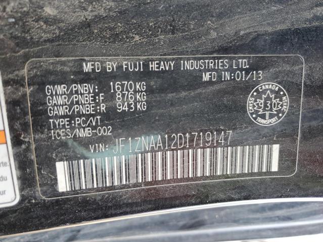 JF1ZNAA12D1719147 - 2013 TOYOTA SCION FR-S 黑色 照片 12