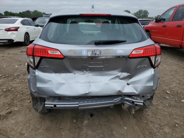 3CZRU6H3XKG721626 - 2019 HONDA HR-V LX SILVER photo 6