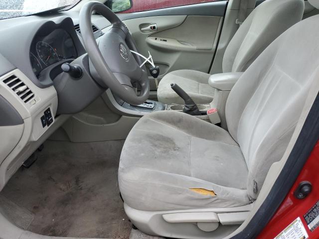 2T1BU40E49C126395 - 2009 TOYOTA COROLLA BASE RED photo 7