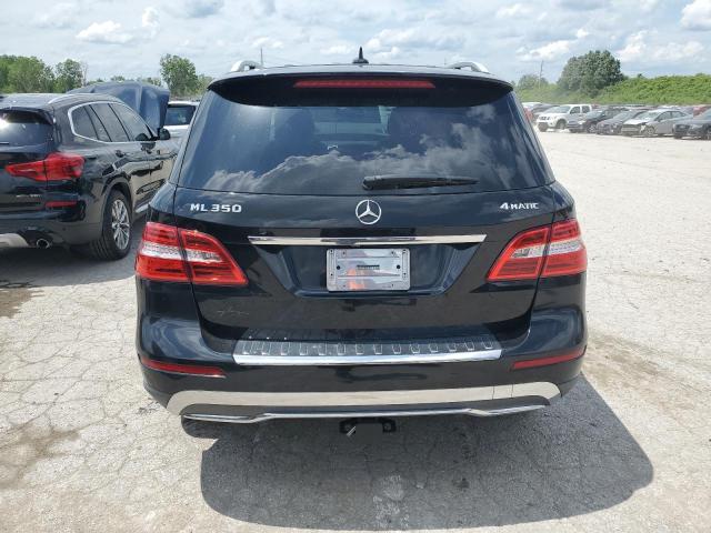 4JGDA5HBXCA059536 - 2012 MERCEDES-BENZ ML 350 4MATIC BLACK photo 6
