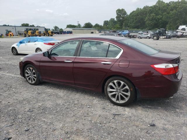 1HGCR2F58DA098522 - 2013 HONDA ACCORD SPORT MAROON photo 2
