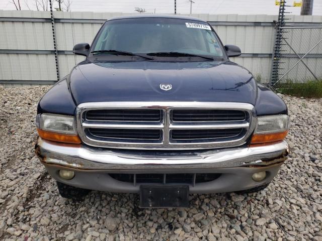 1B7HG2AN11S317022 - 2001 DODGE DAKOTA QUAD BLUE photo 5