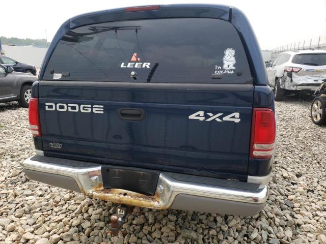 1B7HG2AN11S317022 - 2001 DODGE DAKOTA QUAD BLUE photo 6