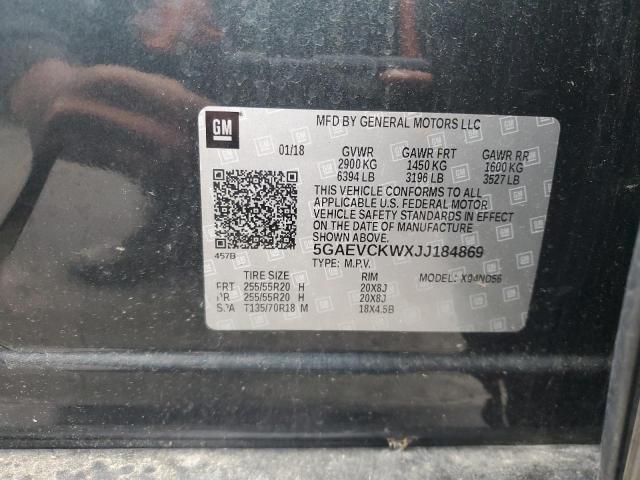 5GAEVCKWXJJ184869 - 2018 BUICK ENCLAVE AVENIR CHARCOAL photo 14