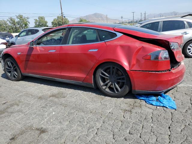 5YJSA1AGXDFP08917 - 2013 TESLA MODEL S Qırmızı foto 2
