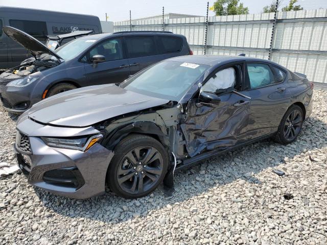 19UUB6F55NA002489 - 2022 ACURA TLX TECH A GRAY photo 1
