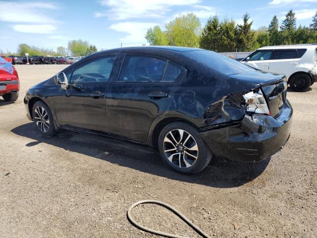 2HGFB2F46CH120302 - 2012 HONDA CIVIC LX Чорний фото 2