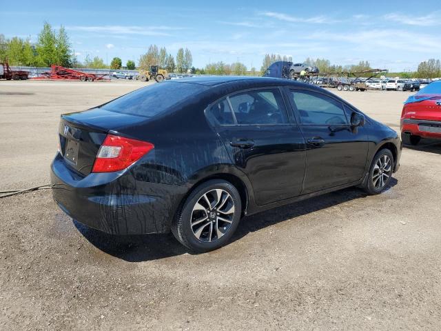 2HGFB2F46CH120302 - 2012 HONDA CIVIC LX Чорний фото 3