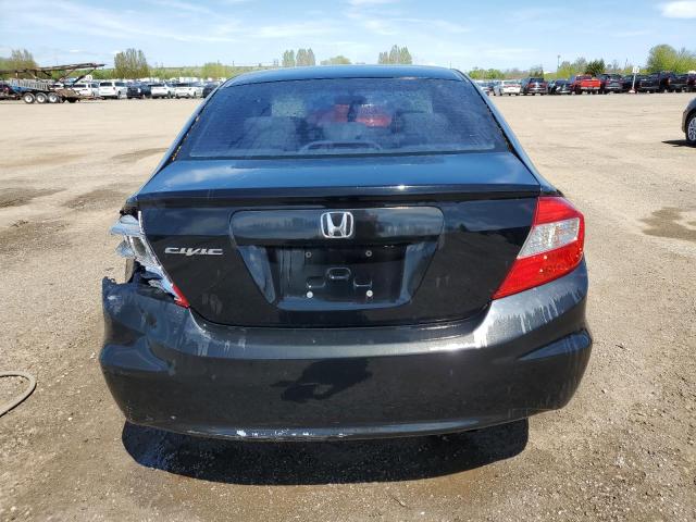 2HGFB2F46CH120302 - 2012 HONDA CIVIC LX Чорний фото 6